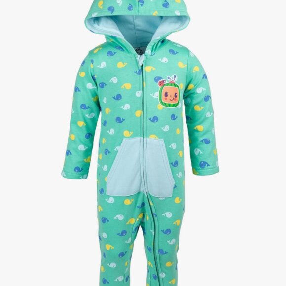 Like New CoComelon JJ Fleece Zip Up Coverall / Toddler Size 3T - Picture 1 of 5